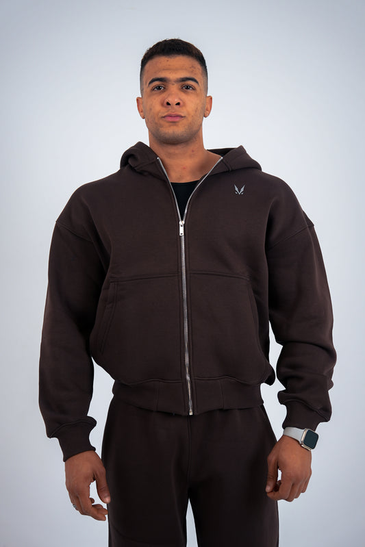 Essential Zip - Dark Brown