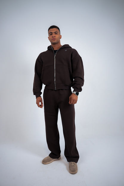 Essential Zip - Dark Brown