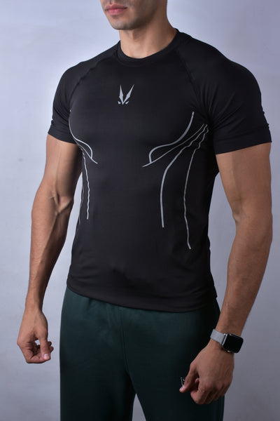 Compression Ray Black T-shirt